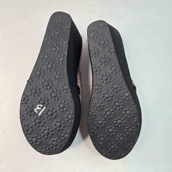 Platform Thong Sandals Sz 9 Boho Southwestern Open Toe Y2K High Wedge Flip Flops - Picture 8 of 10